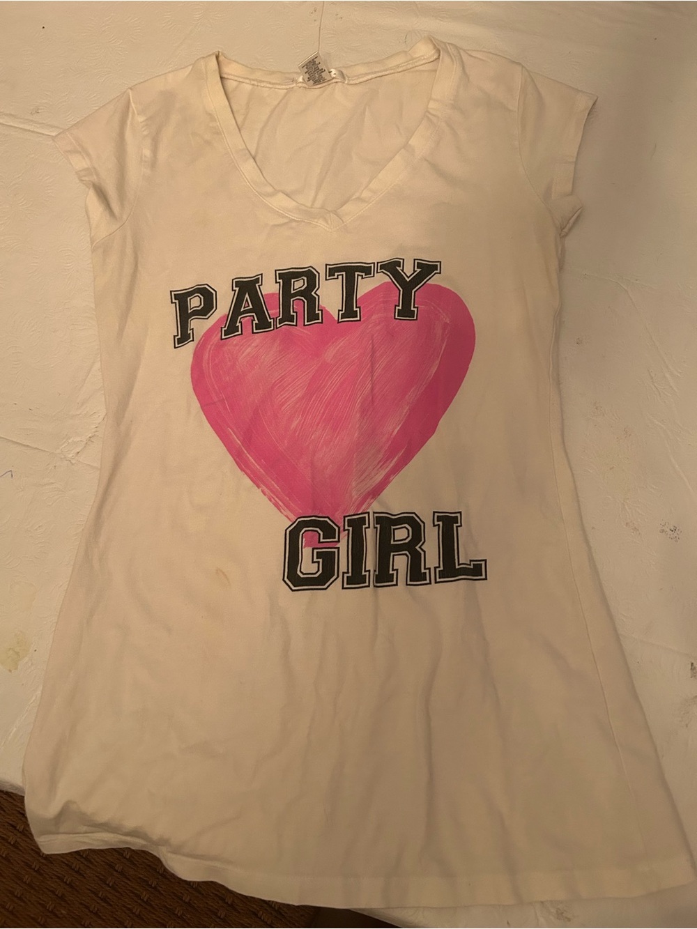Party Girl Short Sleeve V-Neck Tee